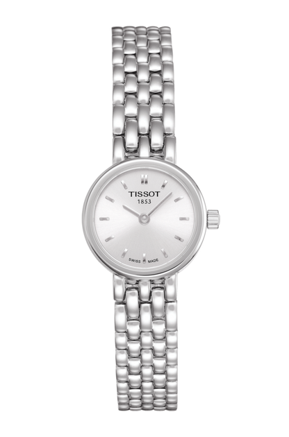 Tissot Lovely Round Silver Dial Stainless Steel Womens Quartz Watch T0580091103100