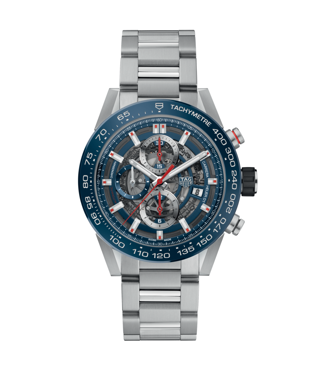 TAG Heuer Carrera Calibre HEUER 01 Automatic Stainless Steel Mens Chronograph Watch CAR201T.BA0766