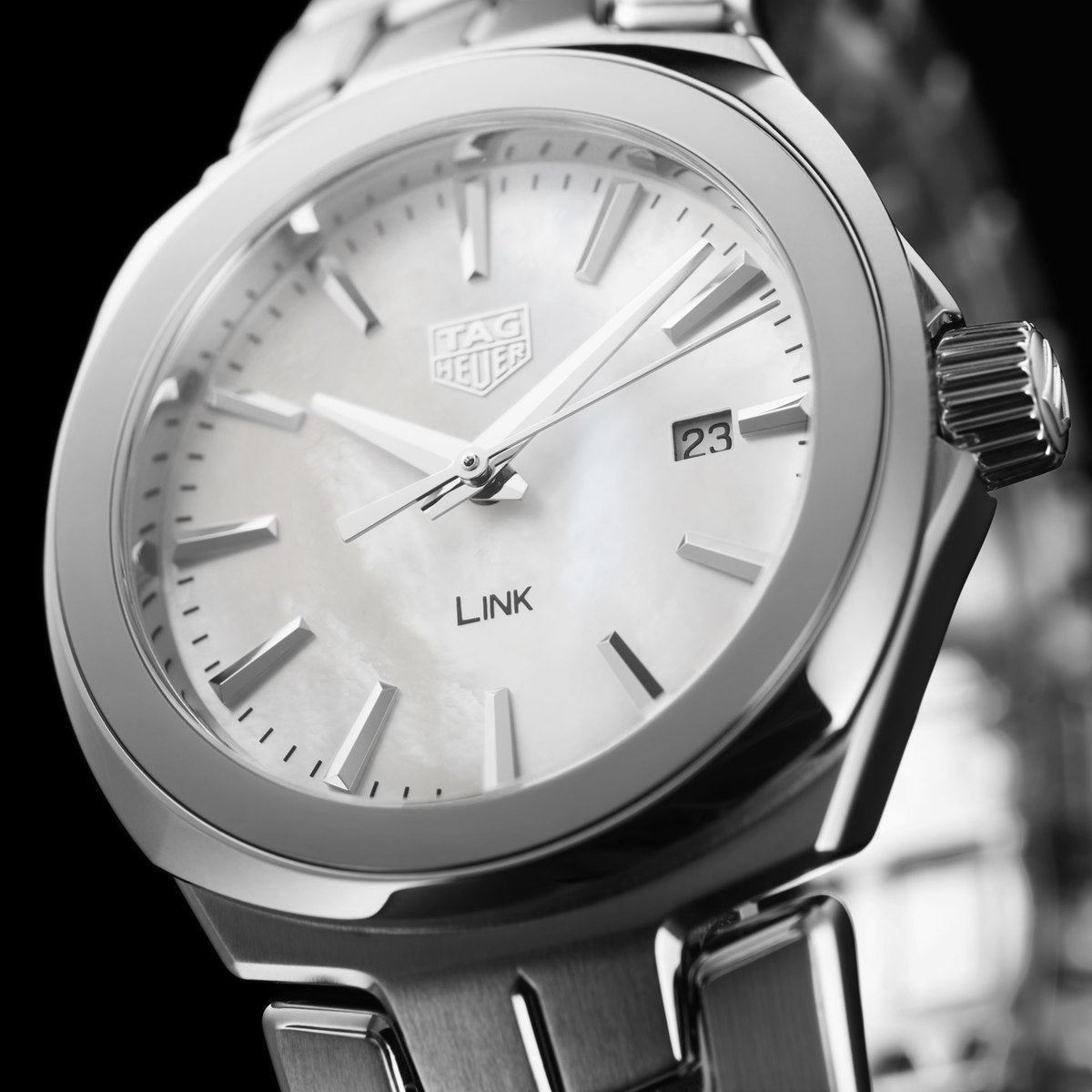 TAG Heuer Link Lady Mother of Pearl Dial Stainless Steel Womens Quartz Watch WBC1310.BA0600