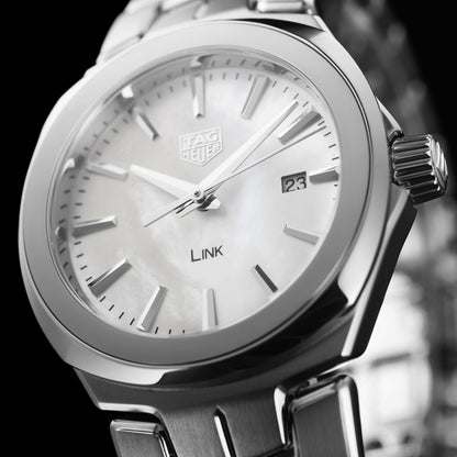 TAG Heuer Link Lady Mother of Pearl Dial Stainless Steel Womens Quartz Watch WBC1310.BA0600