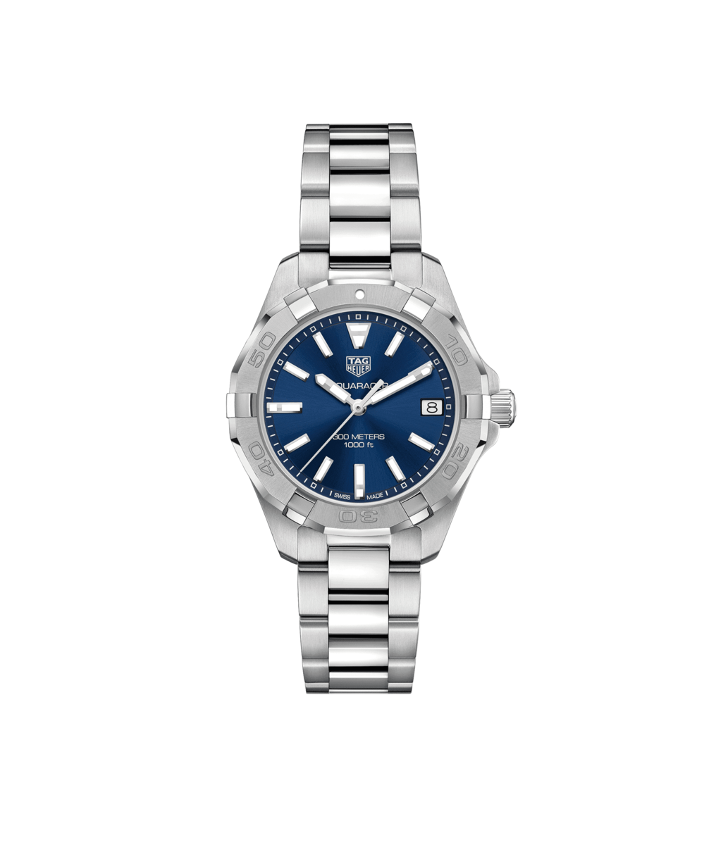 TAG Heuer Aquaracer Stainless Steel Blue Dial Womens Quartz 32mm Watch WBD1312.BA0740