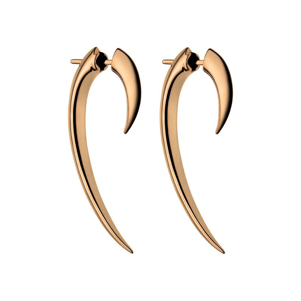 Shaun Leane Rose Vermeil Signature Tusk Hook Earrings (size 1) SLS275