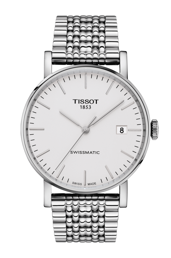 Tissot Everytime Swissmatic Silver Dial Stainless Steel Mens Watch T1094071103100