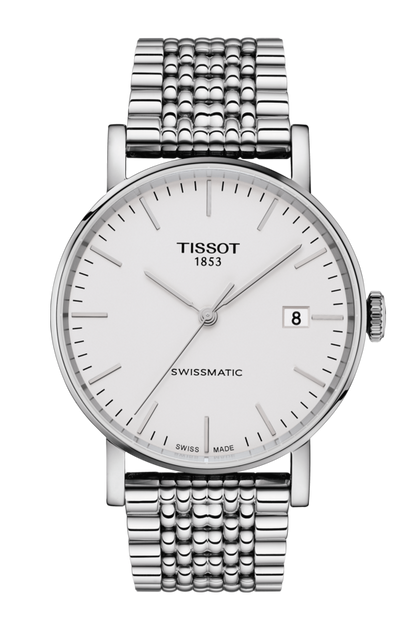 Tissot Everytime Swissmatic Silver Dial Stainless Steel Mens Watch T1094071103100