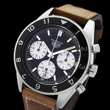 TAG Heuer Heritage Autavia Heuer 02 Automatic Stainless Steel Mens Chronograph Watch CBE2110.FC8226