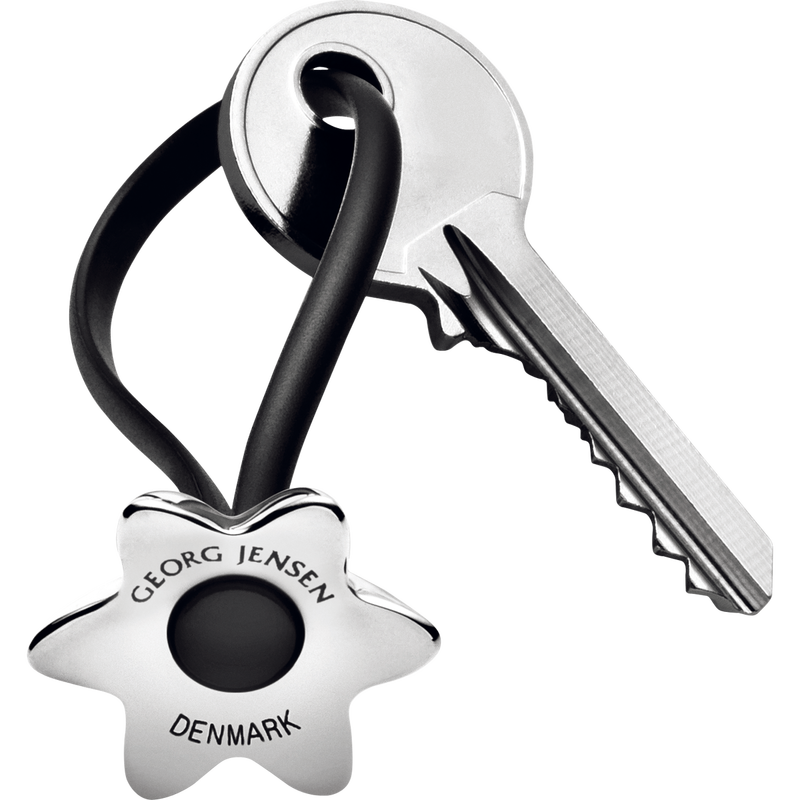 Georg Jensen Living Stainless Steel FLOWER Keyring 3584868
