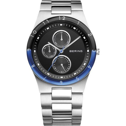 Bering Ceramic Collection Black Dial Stainless Steel Mens Quartz Watch 32339-702