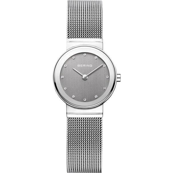 Bering Classic Collection Silver Dial Stainless Steel Womens Quartz Watch 10126-309