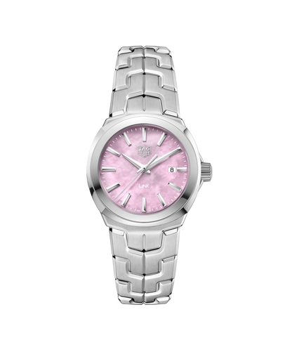 TAG Heuer Link Lady Pink Mother of Pearl Dial Stainless Steel Womens Quartz Watch WBC1317.BA0600