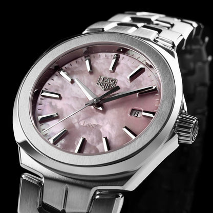 TAG Heuer Link Lady Pink Mother of Pearl Dial Stainless Steel Womens Quartz Watch WBC1317.BA0600