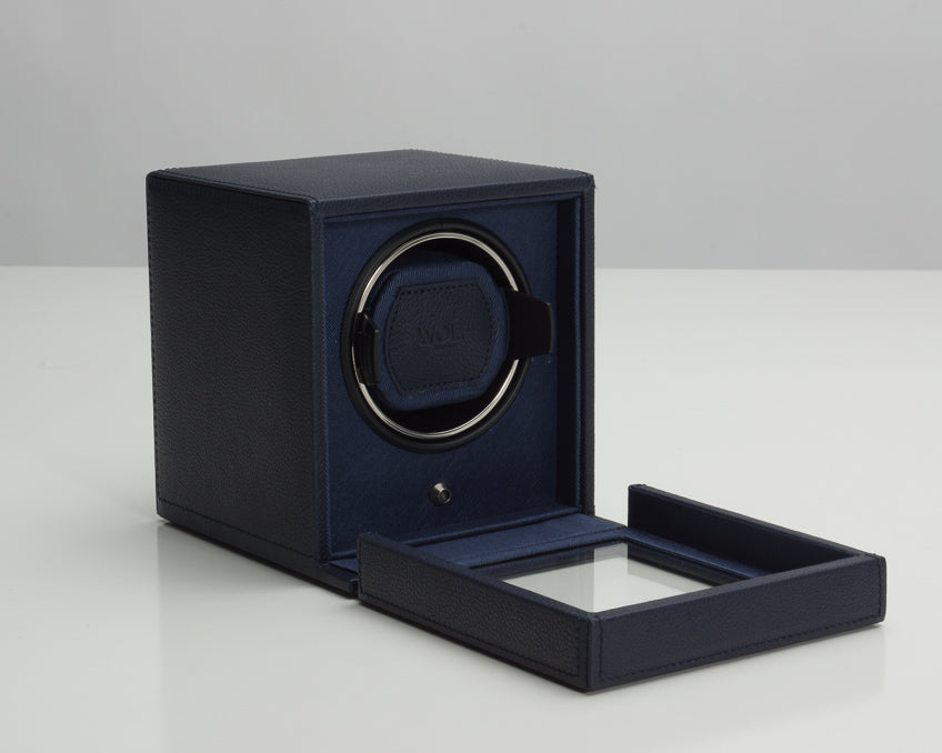 WOLF Navy Cub Single Winder with Cover Watch Winding Box 461117