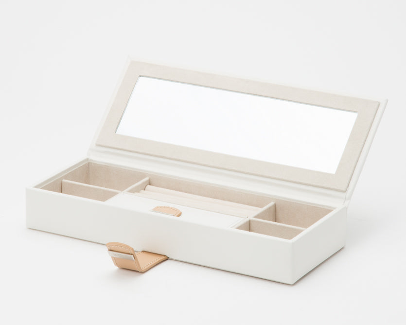 WOLF Blossom White Small Jewellery Safe Deposit Box 467253