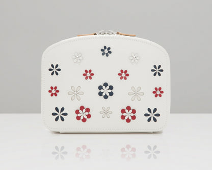 WOLF Blossom White Travel Zip Jewellery Case 467353