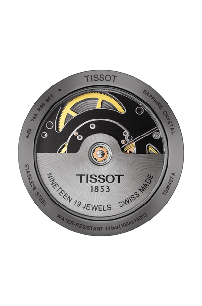 Tissot Gentleman Swissmatic Black Dial Black PVD Mens Watch T0984073605200