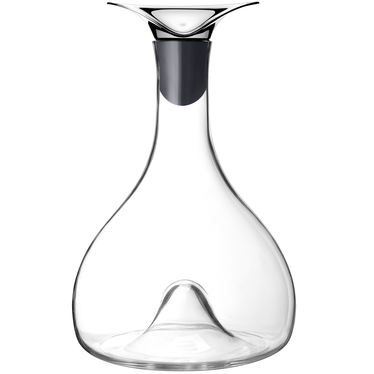 Georg Jensen Living Glass & Stainless Steel Wine Carafe 3586671