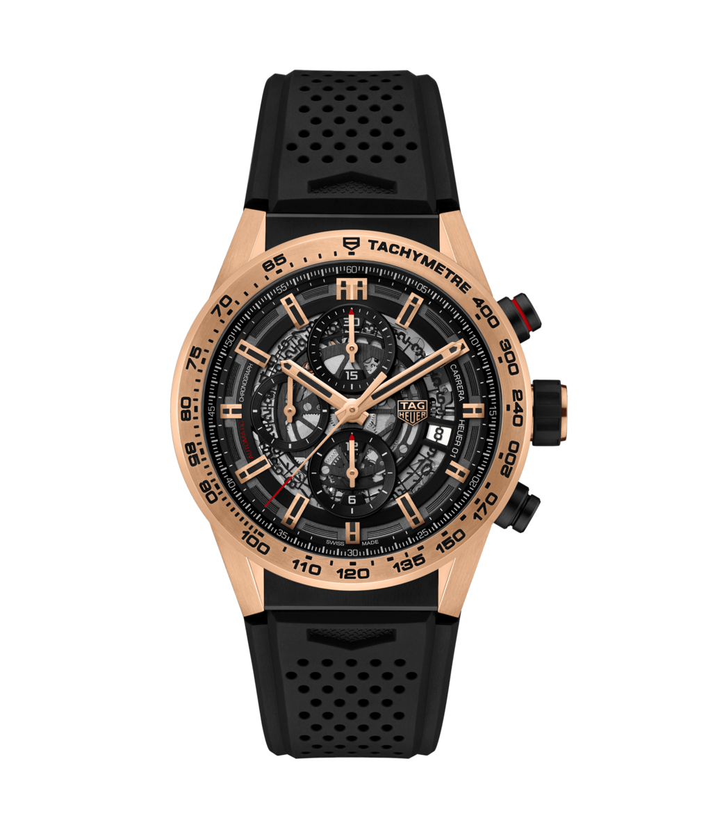 TAG Heuer Carrera Calibre HEUER 01 Automatic Two Tone Mens Chronograph Watch CAR205B.FT6087