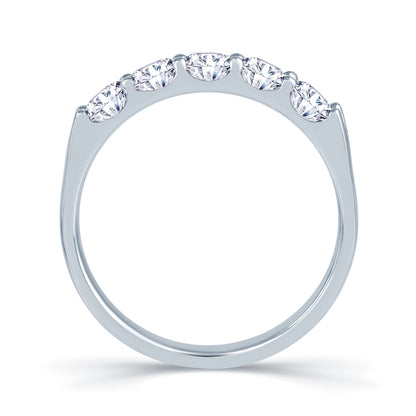 Platinum 1.25ct 5 Stone Diamond Claw Set Ring