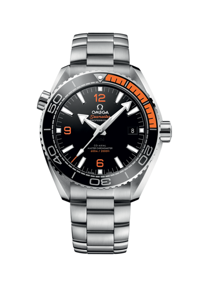 Omega Seamaster Planet Ocean 600M Co-Axial Master Chronometer Black & Orange Dial Stainless Steel Mens 43.5mm Wristwatch 21530442101002