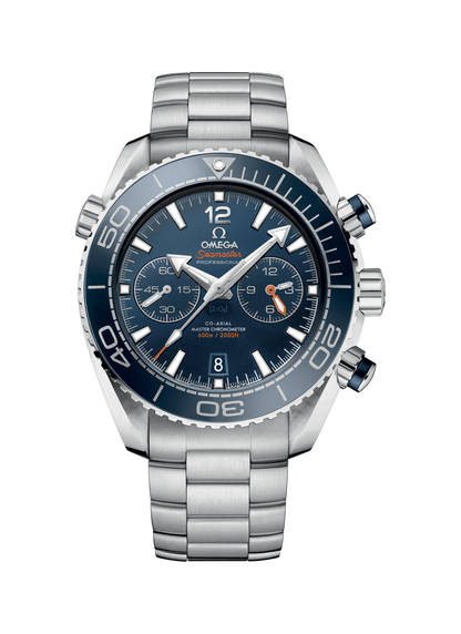 Omega Seamaster Planet Ocean 600M Co-Axial Master Chronometer Mens Blue Dial Stainless Steel Chronograph Wristwatch 21530465103001