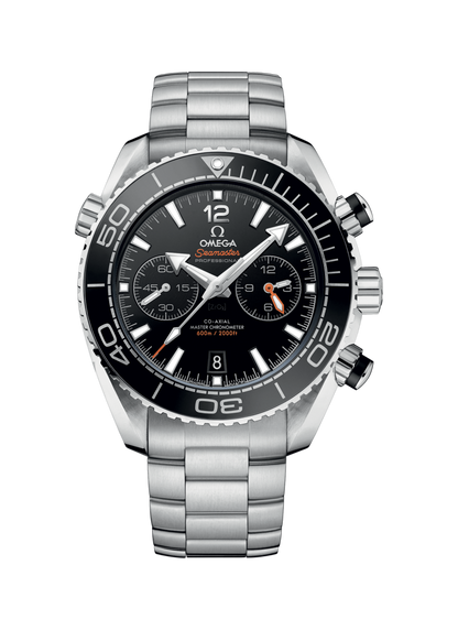 Omega Seamaster Planet Ocean 600M Co-Axial Master Chronometer Mens Black Dial Stainless Steel Chronograph Wristwatch 21530465101001