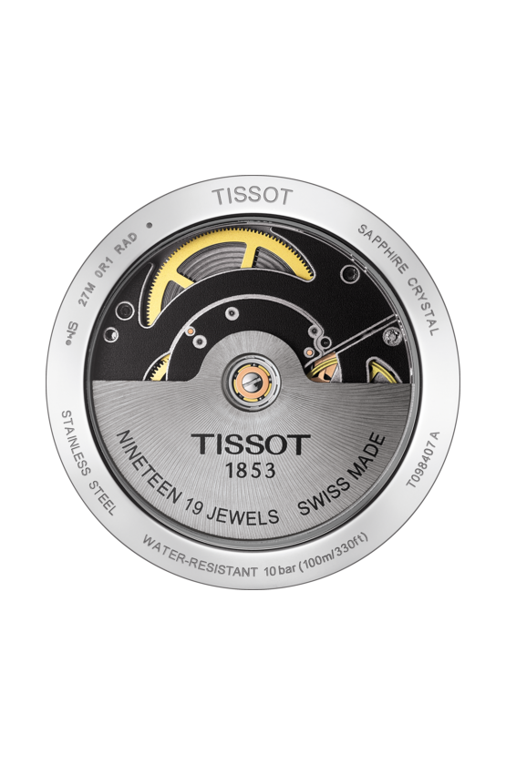 Tissot Gentleman Swissmatic Silver Dial Stainless Steel Mens Watch T0984071603200