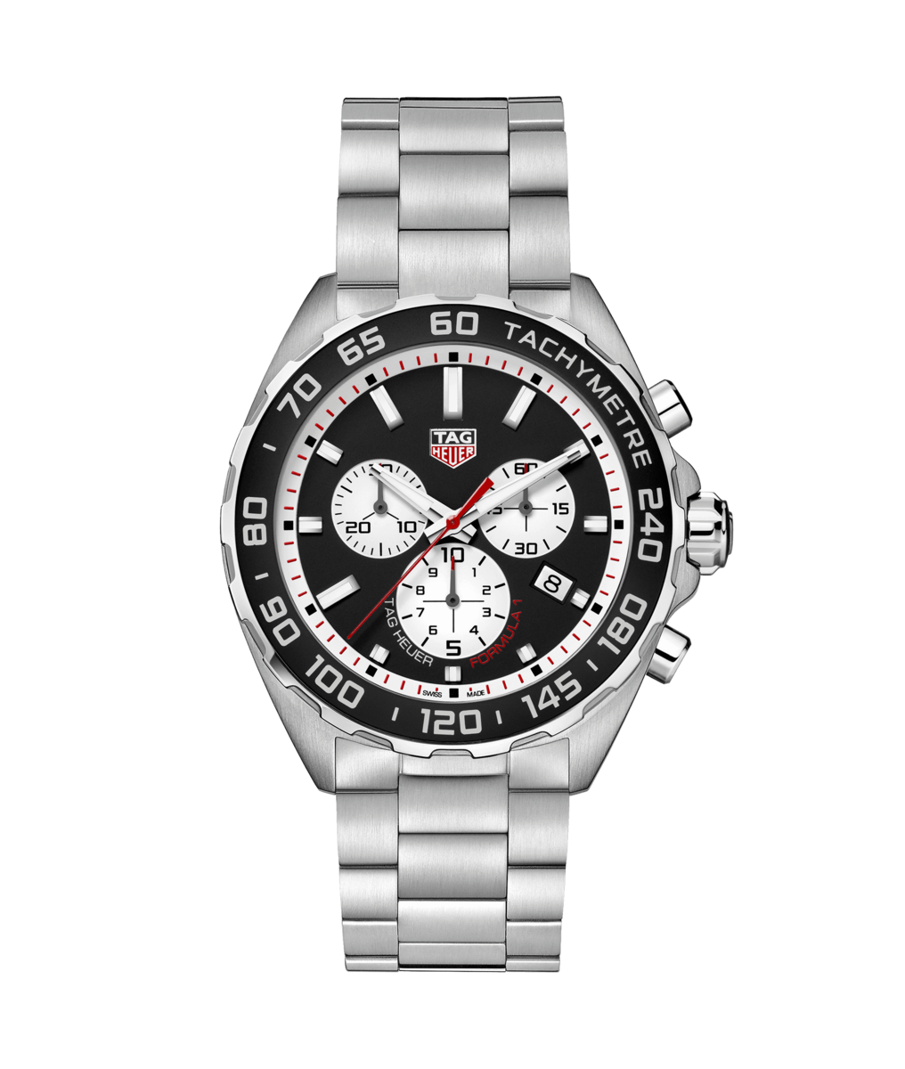 TAG Heuer Formula 1 Black & White Dial Stainless Steel Mens Quartz Chronograph Watch CAZ101E.BA0842