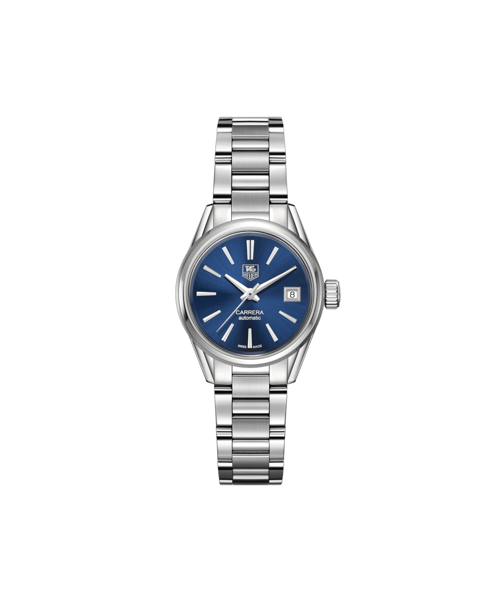 TAG Heuer Carrera Calibre 9 Blue Dial Stainless Steel Womens Watch  WAR2419.BA0776