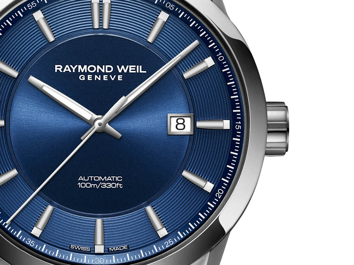 Raymond Weil Freelancer Blue Dial Stainless Steel Mens Watch 42mm 2731-ST-50001