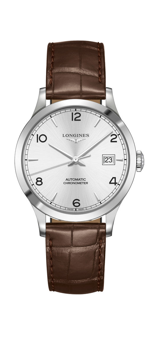 Longines Record Silver Dial Stainless Steel Mens Watch L28204762