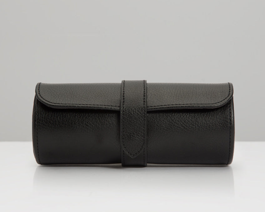 WOLF Blake Black Travel/Storage Watch Roll 305602