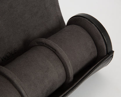 WOLF Blake Black Travel/Storage Watch Roll 305602