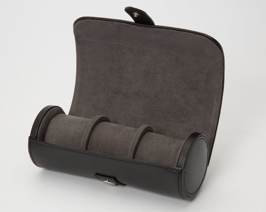 WOLF Blake Black Travel/Storage Watch Roll 305602