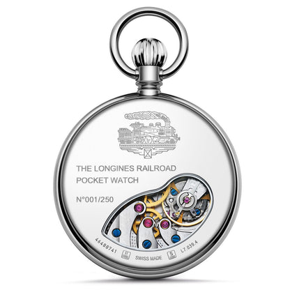 Longines Heritage RailRoad Limited Edition Stainless Steel Pocket Watch L70394212