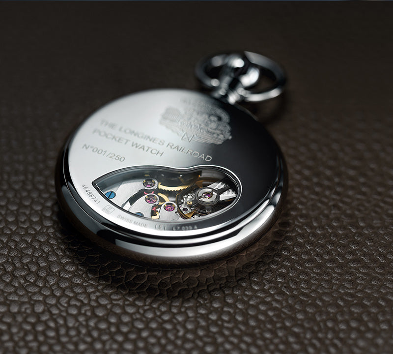 Longines Heritage RailRoad Limited Edition Stainless Steel Pocket Watch L70394212