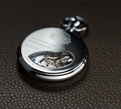 Longines Heritage RailRoad Limited Edition Stainless Steel Pocket Watch L70394212