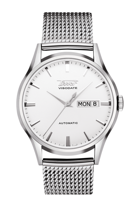 Tissot Heritage Visodate Silver Dial Stainless Steel Mens Watch T0194301103100