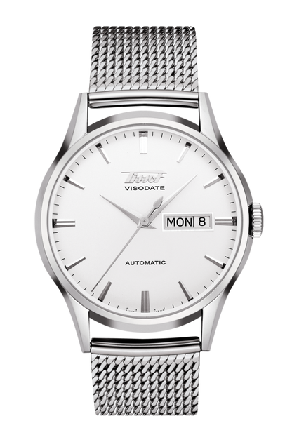 Tissot Heritage Visodate Silver Dial Stainless Steel Mens Watch T0194301103100