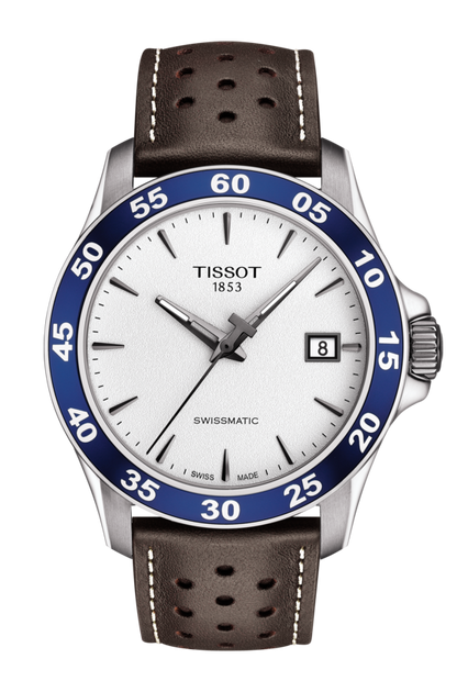 Tissot V8 Swissmatic Silver Dial Stainless Steel Mens Watch T1064071603100
