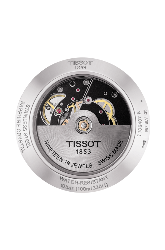 Tissot V8 Swissmatic Silver Dial Stainless Steel Mens Watch T1064072603100