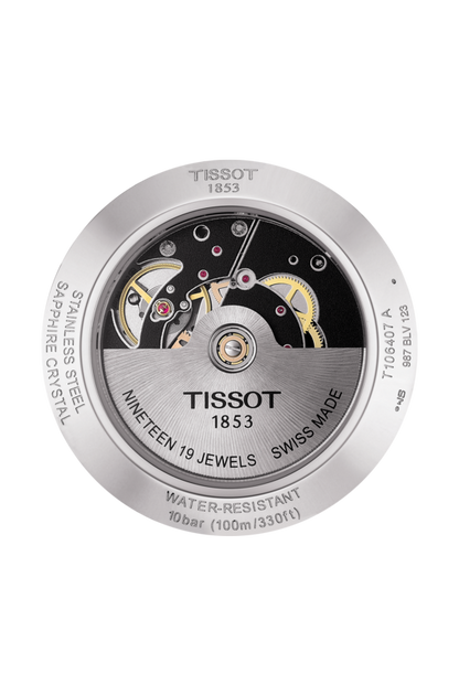 Tissot V8 Swissmatic Silver Dial Stainless Steel Mens Watch T1064072603100
