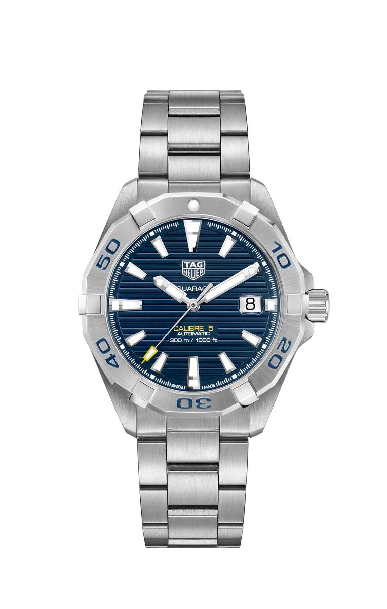 TAG Heuer Aquaracer Blue Dial Calibre 5 Automatic Stainless Steel Mens Watch WBD2112.BA0928