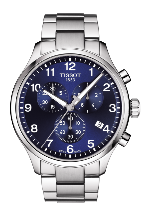Tissot Chrono XL Stainless Steel Blue Dial Mens Quartz Chronograph Watch T1166171104701