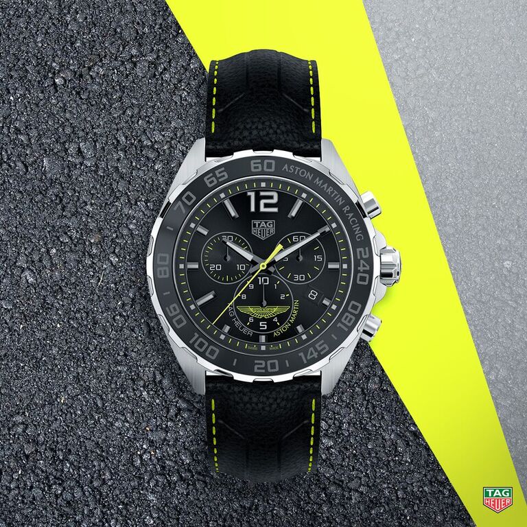 TAG Heuer Formula 1 Aston Martin Special Edition Stainless Steel Mens Quartz Chronograph Watch CAZ101P.FC8245