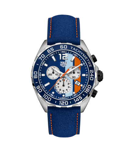 TAG Heuer Formula 1 Gulf Special Edition Stainless Steel Mens Quartz Chronograph Watch CAZ101N.FC8243