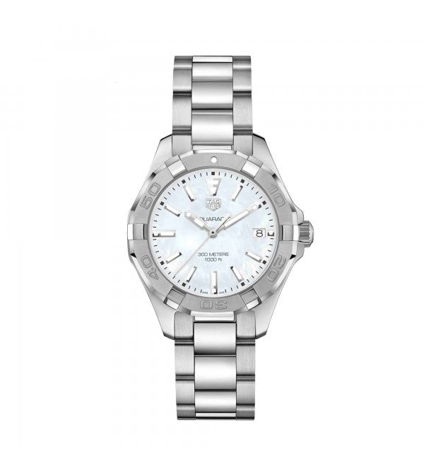 TAG Heuer Aquaracer Stainless Steel Mother of Pearl Dial Womens Quartz Watch 35mm WBD131A.BA0748