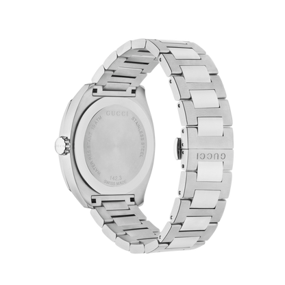 Gucci GG2570 Black Dial Stainless Steel Mens Quartz Watch YA142301