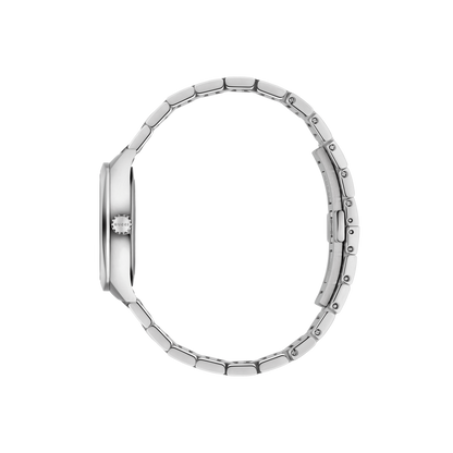 Gucci GG2570 Black Diamond Set Dial Stainless Steel Womens Quartz Watch YA142503