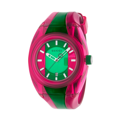 Gucci Sync Multi-Colour Rubber Strap Unisex Quartz Watch YA137115