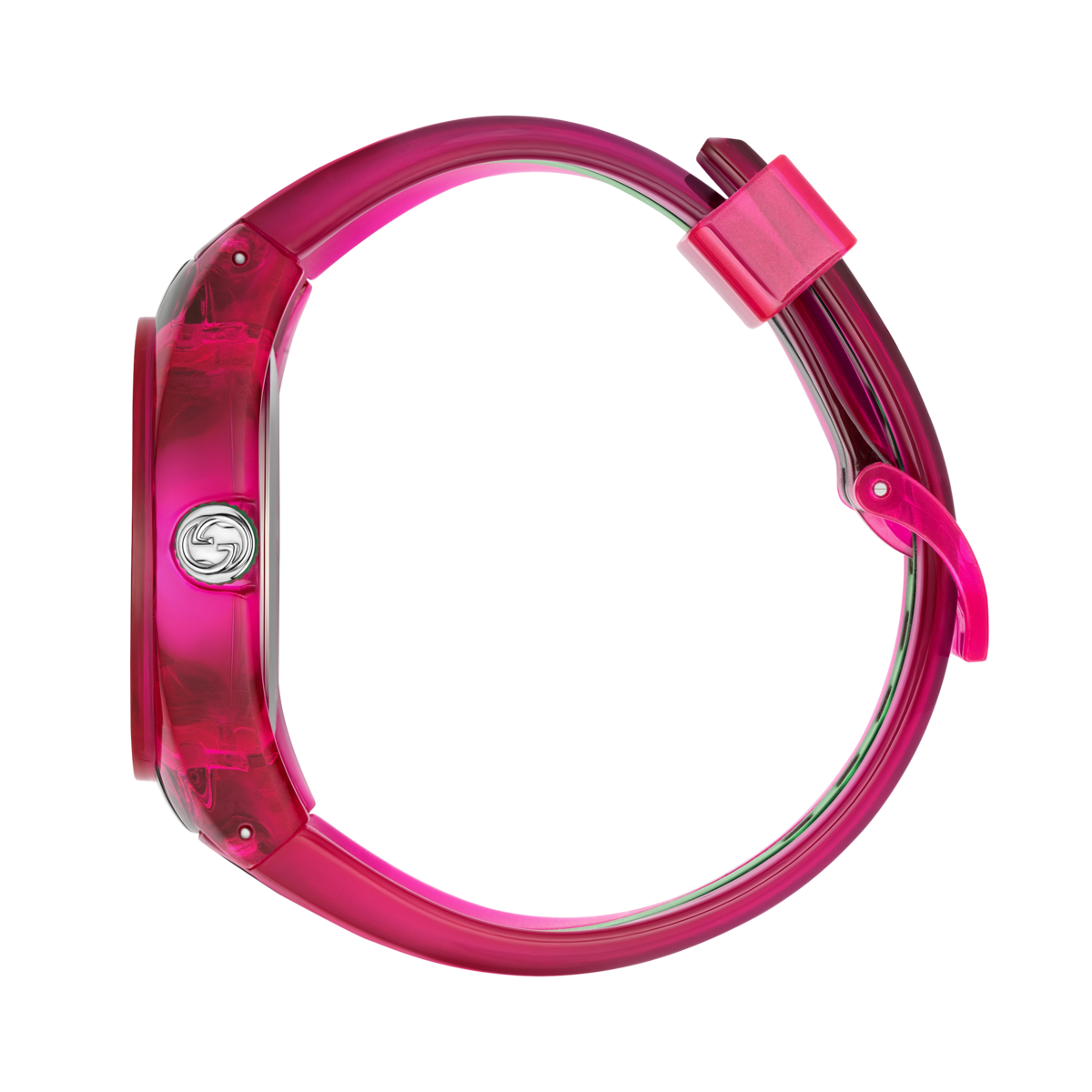 Gucci Sync Multi-Colour Rubber Strap Unisex Quartz Watch YA137115