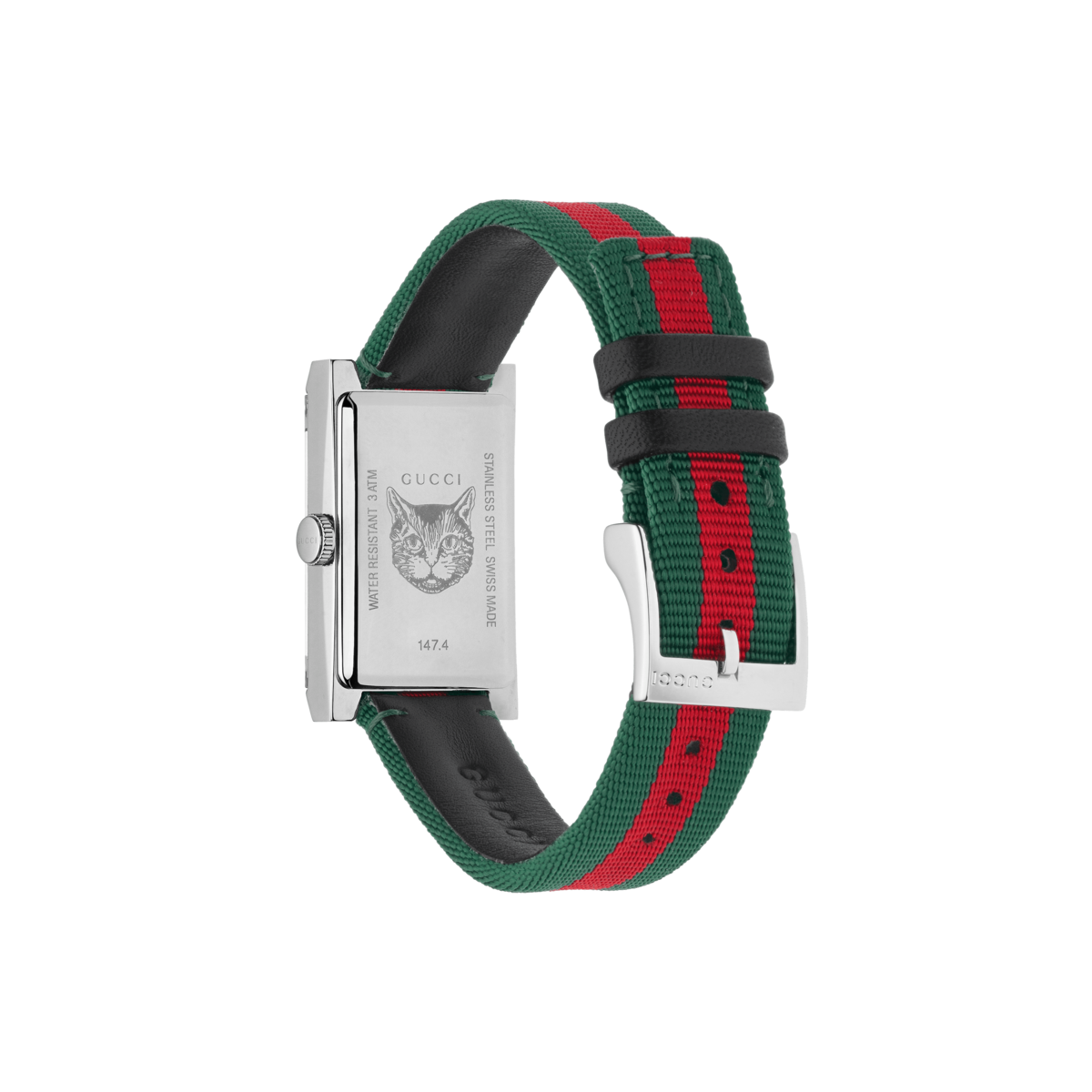 Gucci G-Frame Multi-Colour Mother-of-Pearl Dial Stainless Steel Womens Quartz Watch YA147404